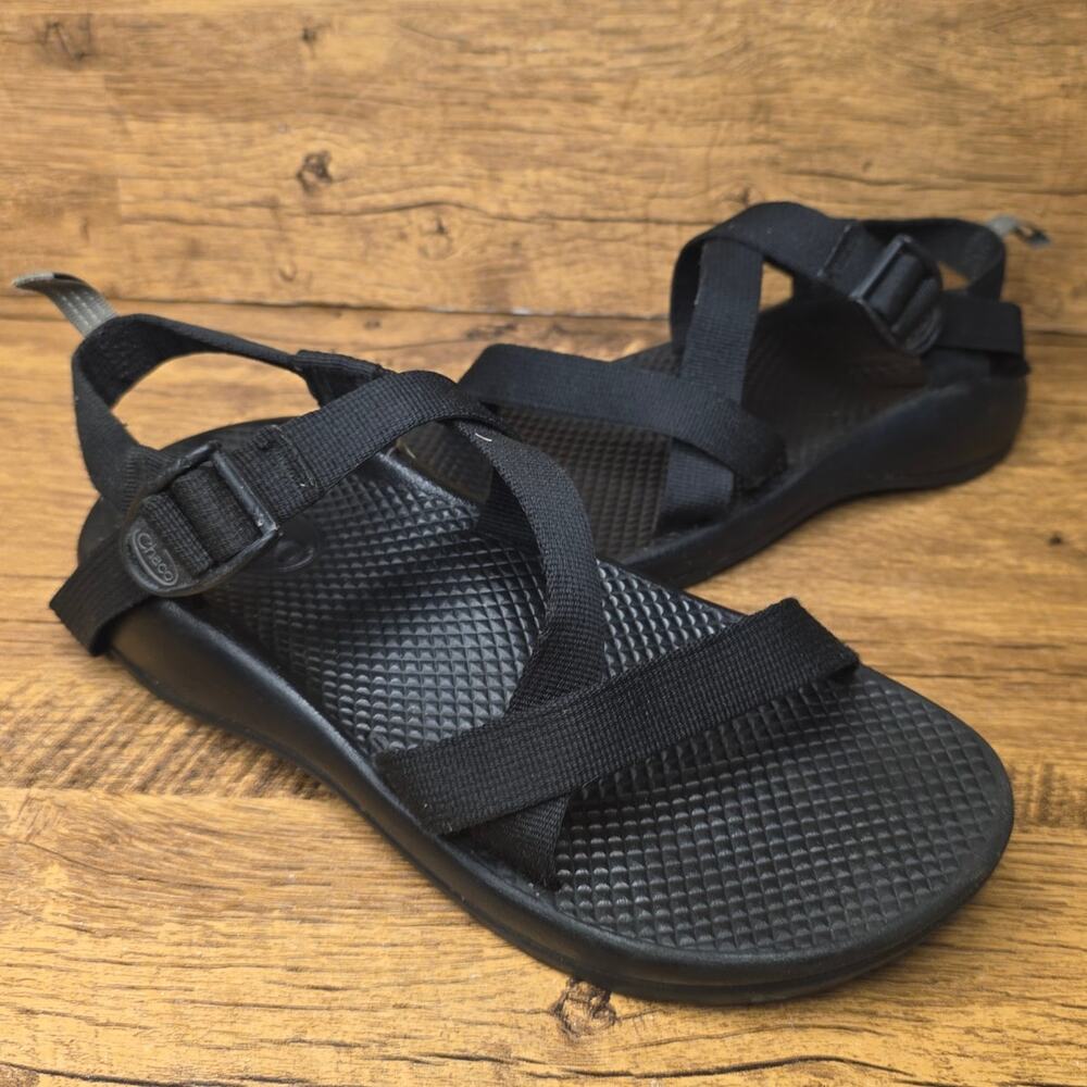 Chaco Z/1 Black Adjustable Straps hiking walking sandals size 5
